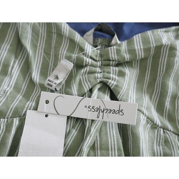 SPEECHLESS Juniors' Striped Babydoll Dress Size M - Picture 5 of 5